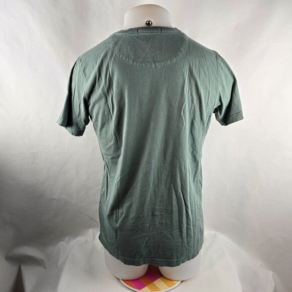 Roberto Cavalli T Shirt Mens Large Green Tiger Flames Fire Graphic Tee Crew Neck - Picture 5 of 9